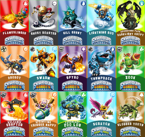 Carte skylanders encoded - skylanders,