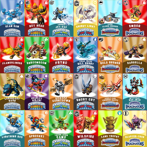 Carte skylanders personaggi - carte,